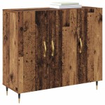 vidaXL Bufet cu depozitare cu ușă Maro 90 x 34 x 80 cm Lemn compozit vidaXL Bufet cu depozitare cu ușă Maro 90 x 34 x 80 cm Lemn compozit