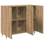 vidaXL Bufet cu depozitare cu ușă Maro 90 x 34 x 80 cm Lemn compozit vidaXL Bufet cu depozitare cu ușă Maro 90 x 34 x 80 cm Lemn compozit