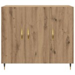 vidaXL Bufet cu depozitare cu ușă Maro 90 x 34 x 80 cm Lemn compozit vidaXL Bufet cu depozitare cu ușă Maro 90 x 34 x 80 cm Lemn compozit