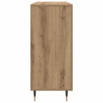 vidaXL Bufet cu depozitare cu ușă Maro 90 x 34 x 80 cm Lemn compozit vidaXL Bufet cu depozitare cu ușă Maro 90 x 34 x 80 cm Lemn compozit