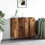 vidaXL Bufet cu depozitare cu ușă Maro 90 x 34 x 80 cm Lemn compozit vidaXL Bufet cu depozitare cu ușă Maro 90 x 34 x 80 cm Lemn compozit