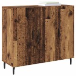 vidaXL Bufet cu depozitare cu ușă Maro 90 x 34 x 80 cm Lemn compozit vidaXL Bufet cu depozitare cu ușă Maro 90 x 34 x 80 cm Lemn compozit