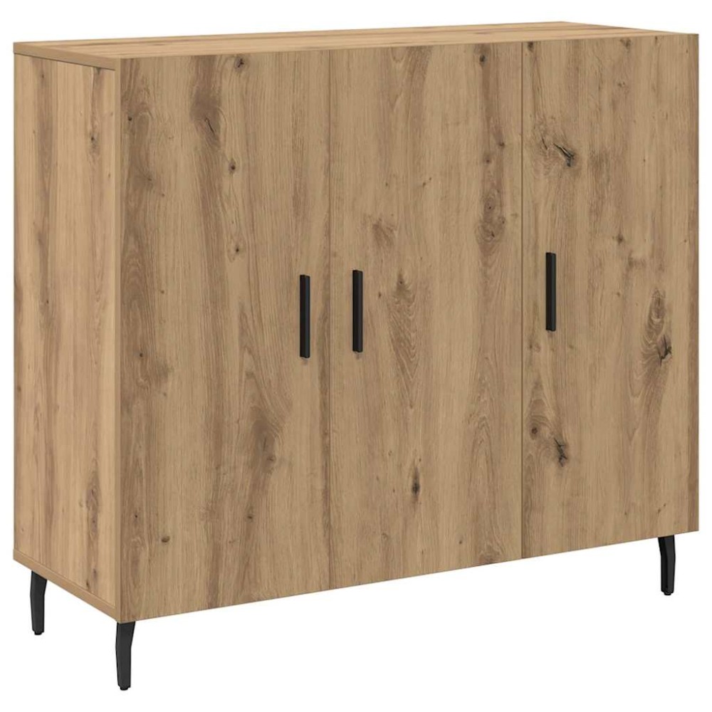 vidaXL Bufet cu depozitare cu ușă Maro 90 x 34 x 80 cm Lemn compozit