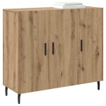 vidaXL Bufet cu depozitare cu ușă Maro 90 x 34 x 80 cm Lemn compozit vidaXL Bufet cu depozitare cu ușă Maro 90 x 34 x 80 cm Lemn compozit