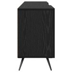 vidaXL Cabinet TV cu raft Stejar negru 150 x 30 x 50 cm Lemn compozit vidaXL Cabinet TV cu raft Stejar negru 150 x 30 x 50 cm Lemn compozit