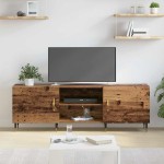 vidaXL Cabinet TV cu raft Lemn vechi 150 x 30 x 50 cm Lemn compozit vidaXL Cabinet TV cu raft Lemn vechi 150 x 30 x 50 cm Lemn compozit