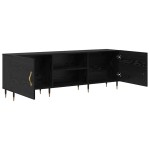 vidaXL Cabinet TV cu raft Stejar negru 150 x 30 x 50 cm Lemn compozit vidaXL Cabinet TV cu raft Stejar negru 150 x 30 x 50 cm Lemn compozit