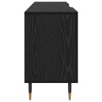 vidaXL Cabinet TV cu raft Stejar negru 150 x 30 x 50 cm Lemn compozit vidaXL Cabinet TV cu raft Stejar negru 150 x 30 x 50 cm Lemn compozit