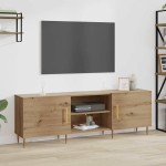 vidaXL Cabinet TV stejar artizanal 150 x 30 x 50 cm Lemn compozit vidaXL Cabinet TV stejar artizanal 150 x 30 x 50 cm Lemn compozit