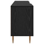 vidaXL Cabinet TV cu raft Stejar negru 150 x 30 x 50 cm Lemn compozit vidaXL Cabinet TV cu raft Stejar negru 150 x 30 x 50 cm Lemn compozit