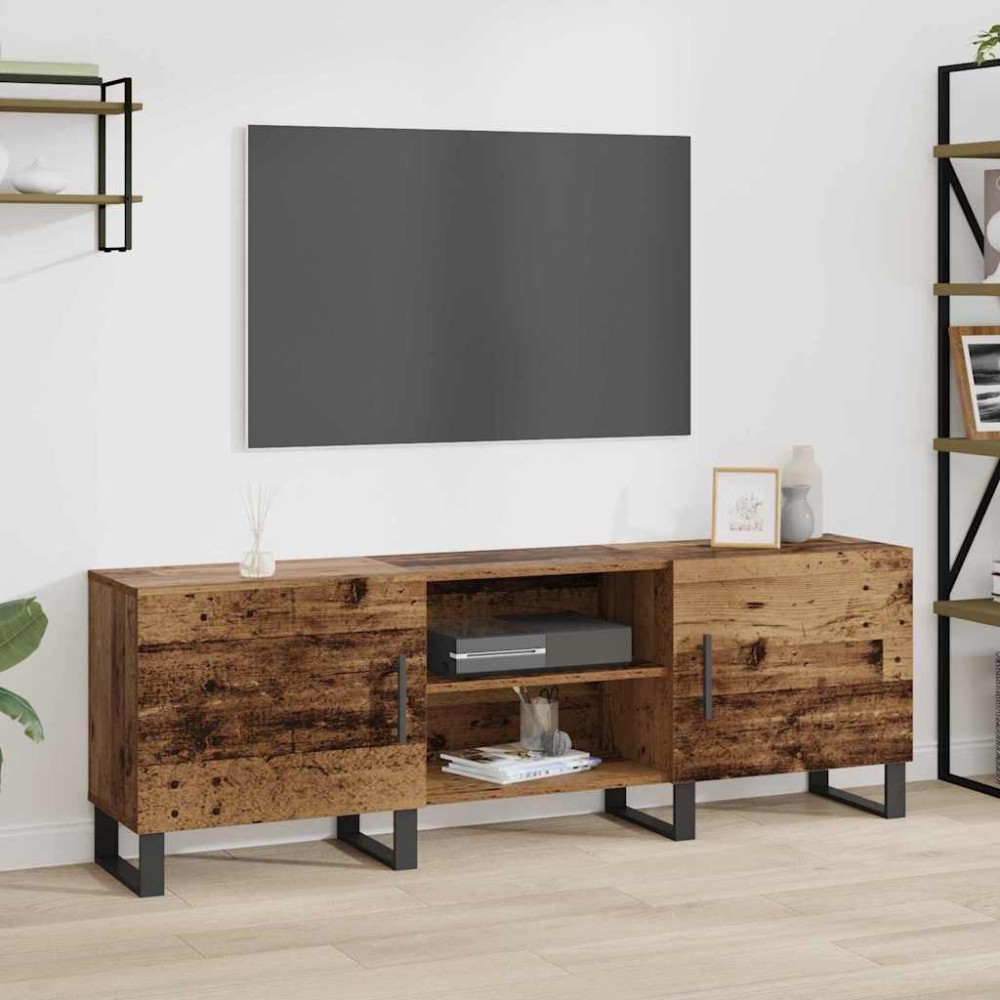 vidaXL Cabinet TV cu raft cu depozitare cu ușă 150 x 30 x 50 cm Lemn compozit