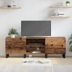 vidaXL Cabinet TV cu raft cu depozitare cu ușă 150 x 30 x 50 cm Lemn compozit vidaXL Cabinet TV cu raft cu depozitare cu ușă 150 x 30 x 50 cm Lemn compozit