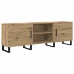 vidaXL Cabinet TV cu raft cu depozitare cu ușă 150 x 30 x 50 cm Lemn compozit vidaXL Cabinet TV cu raft cu depozitare cu ușă 150 x 30 x 50 cm Lemn compozit