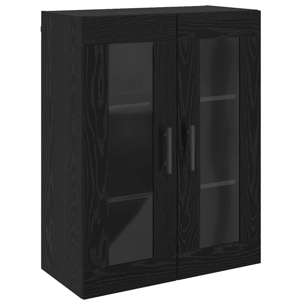 vidaXL Dulap montat pe perete Pe perete Stejar negru 69.5 x 34 x 90 cm
