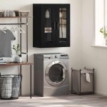 vidaXL Dulap montat pe perete Pe perete Stejar negru 69.5 x 34 x 90 cm