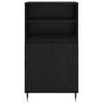 vidaXL Bufet cu raft cu depozitare cu ușă Negru 60 x 36 x 110 cm Lemn compozit vidaXL Bufet cu raft cu depozitare cu ușă Negru 60 x 36 x 110 cm Lemn compozit