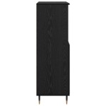 vidaXL Bufet cu raft cu depozitare cu ușă Negru 60 x 36 x 110 cm Lemn compozit vidaXL Bufet cu raft cu depozitare cu ușă Negru 60 x 36 x 110 cm Lemn compozit