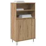 vidaXL Bufet cu raft cu depozitare cu ușă Maro 60 x 36 x 110 cm Lemn compozit vidaXL Bufet cu raft cu depozitare cu ușă Maro 60 x 36 x 110 cm Lemn compozit