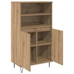 vidaXL Bufet cu raft cu depozitare cu ușă Maro 60 x 36 x 110 cm Lemn compozit vidaXL Bufet cu raft cu depozitare cu ușă Maro 60 x 36 x 110 cm Lemn compozit