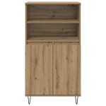 vidaXL Bufet cu raft cu depozitare cu ușă Maro 60 x 36 x 110 cm Lemn compozit vidaXL Bufet cu raft cu depozitare cu ușă Maro 60 x 36 x 110 cm Lemn compozit