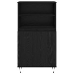 vidaXL Bufet cu raft cu depozitare cu ușă Negru 60 x 36 x 110 cm Lemn compozit vidaXL Bufet cu raft cu depozitare cu ușă Negru 60 x 36 x 110 cm Lemn compozit