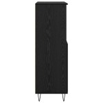vidaXL Bufet cu raft cu depozitare cu ușă Negru 60 x 36 x 110 cm Lemn compozit vidaXL Bufet cu raft cu depozitare cu ușă Negru 60 x 36 x 110 cm Lemn compozit