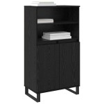 vidaXL Bufet cu raft cu depozitare cu ușă Negru 60 x 36 x 110 cm Lemn compozit vidaXL Bufet cu raft cu depozitare cu ușă Negru 60 x 36 x 110 cm Lemn compozit