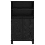 vidaXL Bufet cu raft cu depozitare cu ușă Negru 60 x 36 x 110 cm Lemn compozit vidaXL Bufet cu raft cu depozitare cu ușă Negru 60 x 36 x 110 cm Lemn compozit