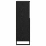 vidaXL Bufet cu raft cu depozitare cu ușă Negru 60 x 36 x 110 cm Lemn compozit vidaXL Bufet cu raft cu depozitare cu ușă Negru 60 x 36 x 110 cm Lemn compozit