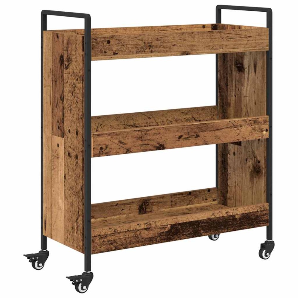 vidaXL Troler de Bucătărie Lemn vechi 70 x 30 x 82 cm Lemn compozit