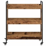 vidaXL Troler de Bucătărie Lemn vechi 70 x 30 x 82 cm Lemn compozit vidaXL Troler de Bucătărie Lemn vechi 70 x 30 x 82 cm Lemn compozit