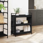vidaXL Troler de Bucătărie Stejar negru 70 x 30 x 82 cm Lemn compozit vidaXL Troler de Bucătărie Stejar negru 70 x 30 x 82 cm Lemn compozit