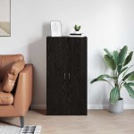 vidaXL Dulap de birou Stejar negru 60 x 32 x 115 cm Lemn compozit vidaXL Dulap de birou Stejar negru 60 x 32 x 115 cm Lemn compozit