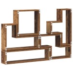 vidaXL Cubo de perete cu raft Lemn vechi 96 x 12 x 64 cm Lemn compozit vidaXL Cubo de perete cu raft Lemn vechi 96 x 12 x 64 cm Lemn compozit