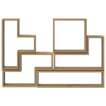 vidaXL Cubo de perete stejar artizanal 96 x 12 x 64 cm Lemn compozit