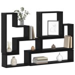 vidaXL Cubo de perete Stejar negru 96 x 12 x 64 cm Lemn compozit vidaXL Cubo de perete Stejar negru 96 x 12 x 64 cm Lemn compozit