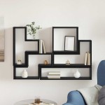 vidaXL Cubo de perete Stejar negru 96 x 12 x 64 cm Lemn compozit vidaXL Cubo de perete Stejar negru 96 x 12 x 64 cm Lemn compozit