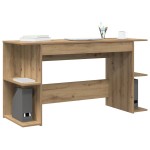 vidaXL Birou cu raft Altele stejar artizanal 140 x 50 x 75 cm Lemn compozit vidaXL Birou cu raft Altele stejar artizanal 140 x 50 x 75 cm Lemn compozit