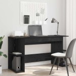 vidaXL Birou cu raft Altele cu depozitare Stejar negru 140 x 50 x 75 cm Lemn compozit vidaXL Birou cu raft Altele cu depozitare Stejar negru 140 x 50 x 75 cm Lemn compozit