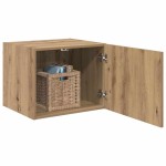 vidaXL Dulap de perete Pe perete stejar artizanal 50 x 42.5 x 40 cm