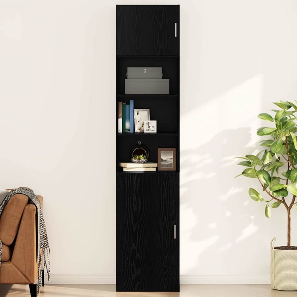 vidaXL Dulap de perete Stejar negru 50 x 42.5 x 40 cm Lemn compozit