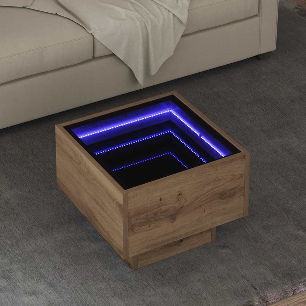 vidaXL Masă de cafea stejar artizanal 40 x 40 x 30 cm Lemn compozit