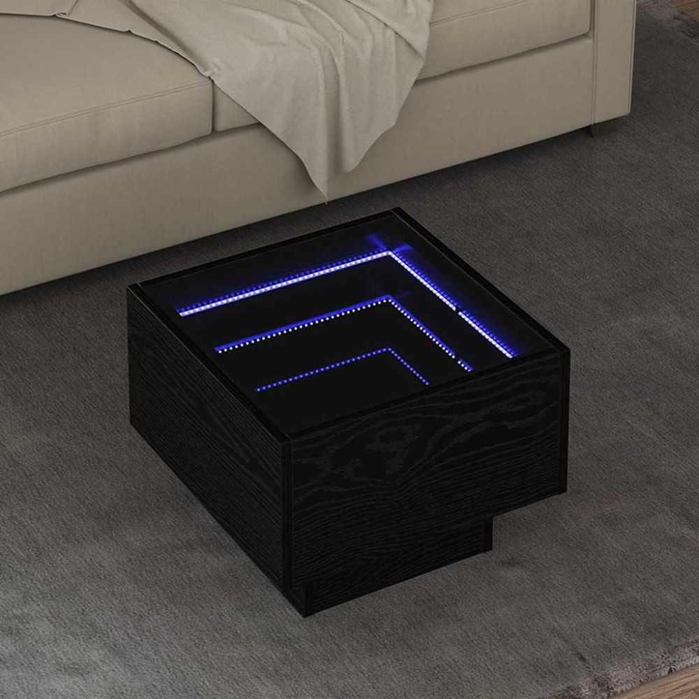 vidaXL Masă de cafea Stejar negru 40 x 40 x 30 cm Lemn compozit