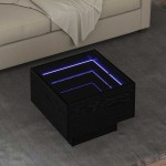 vidaXL Masă de cafea Stejar negru 40 x 40 x 30 cm Lemn compozit