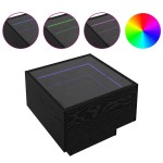 vidaXL Masă de cafea Stejar negru 40 x 40 x 30 cm Lemn compozit