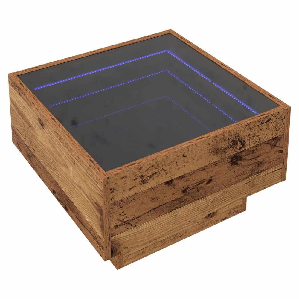 vidaXL Masă de cafea Lemn vechi 50 x 50 x 30 cm Lemn compozit