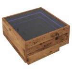 vidaXL Masă de cafea Lemn vechi 50 x 50 x 30 cm Lemn compozit vidaXL Masă de cafea Lemn vechi 50 x 50 x 30 cm Lemn compozit