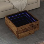 vidaXL Masă de cafea Lemn vechi 50 x 50 x 30 cm Lemn compozit vidaXL Masă de cafea Lemn vechi 50 x 50 x 30 cm Lemn compozit