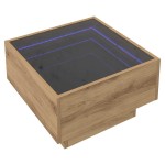 vidaXL Masă de cafea stejar artizanal 50 x 50 x 30 cm Lemn compozit vidaXL Masă de cafea stejar artizanal 50 x 50 x 30 cm Lemn compozit