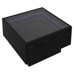 vidaXL Masă de cafea Stejar negru 50 x 50 x 30 cm Lemn compozit